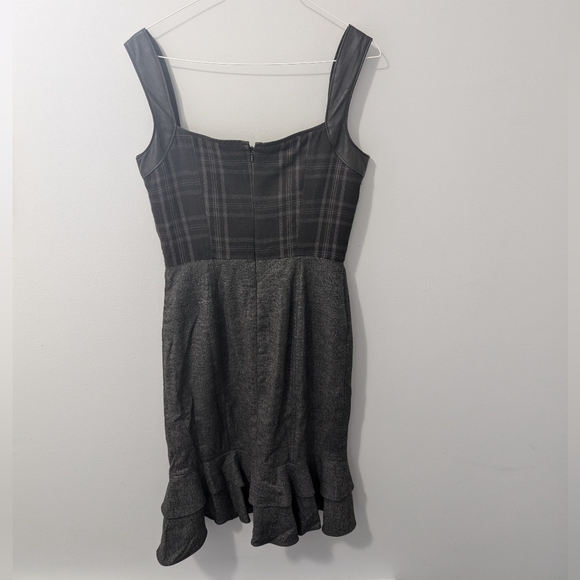 Bebe Sexy Plaid Wool Dress - US Size 6 - Picture 3 of 8